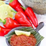 Hand pounded Sambal Belacan.