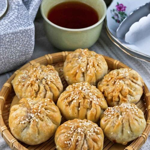 Deliciously flaky Seremban Siew Pau (Baked BBQ Buns).