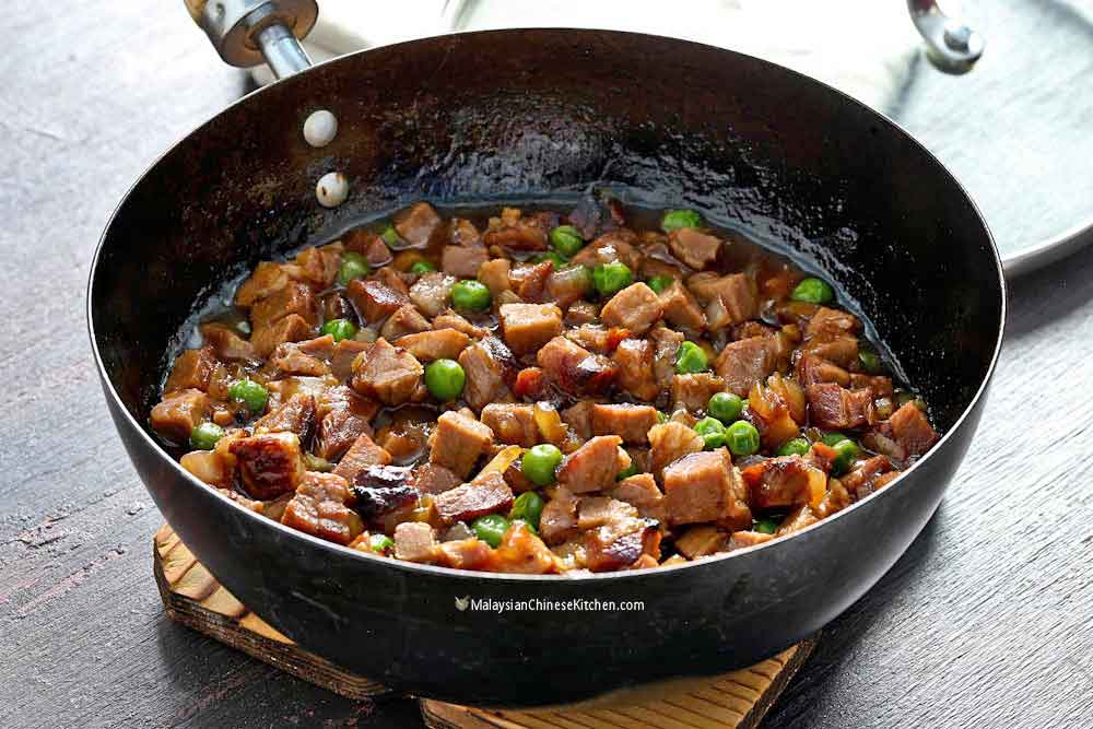 Char Siu filling for these Seremban Siew Pau (Baked BBQ Buns).